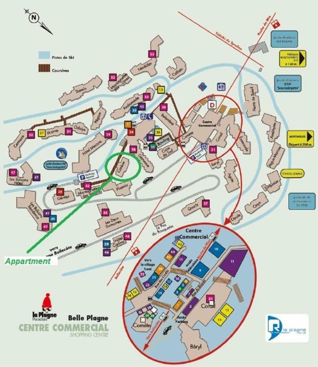 라 플라뉴 Carene - Belle Plagne - 8 Personnes 아파트 외부 사진